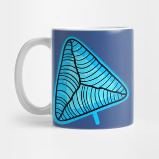 Doodle cute monster TRIGLE BLUE Mug